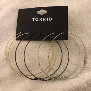 Brand New Torrid 3’’ Hoop Earring Set
